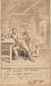 Louise visitant Alexis en prison - Daniel Nikolaus Chodowiecki